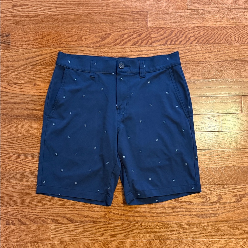 Travis Mathew Navy Patterned Men's Shorts